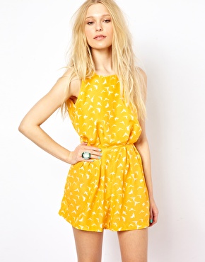 ax paris yellow playsuit | So Sue Me