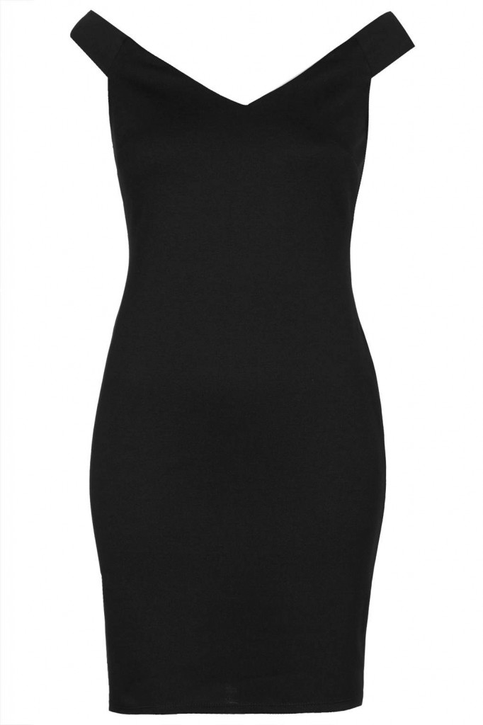 topshop bardot bodycon