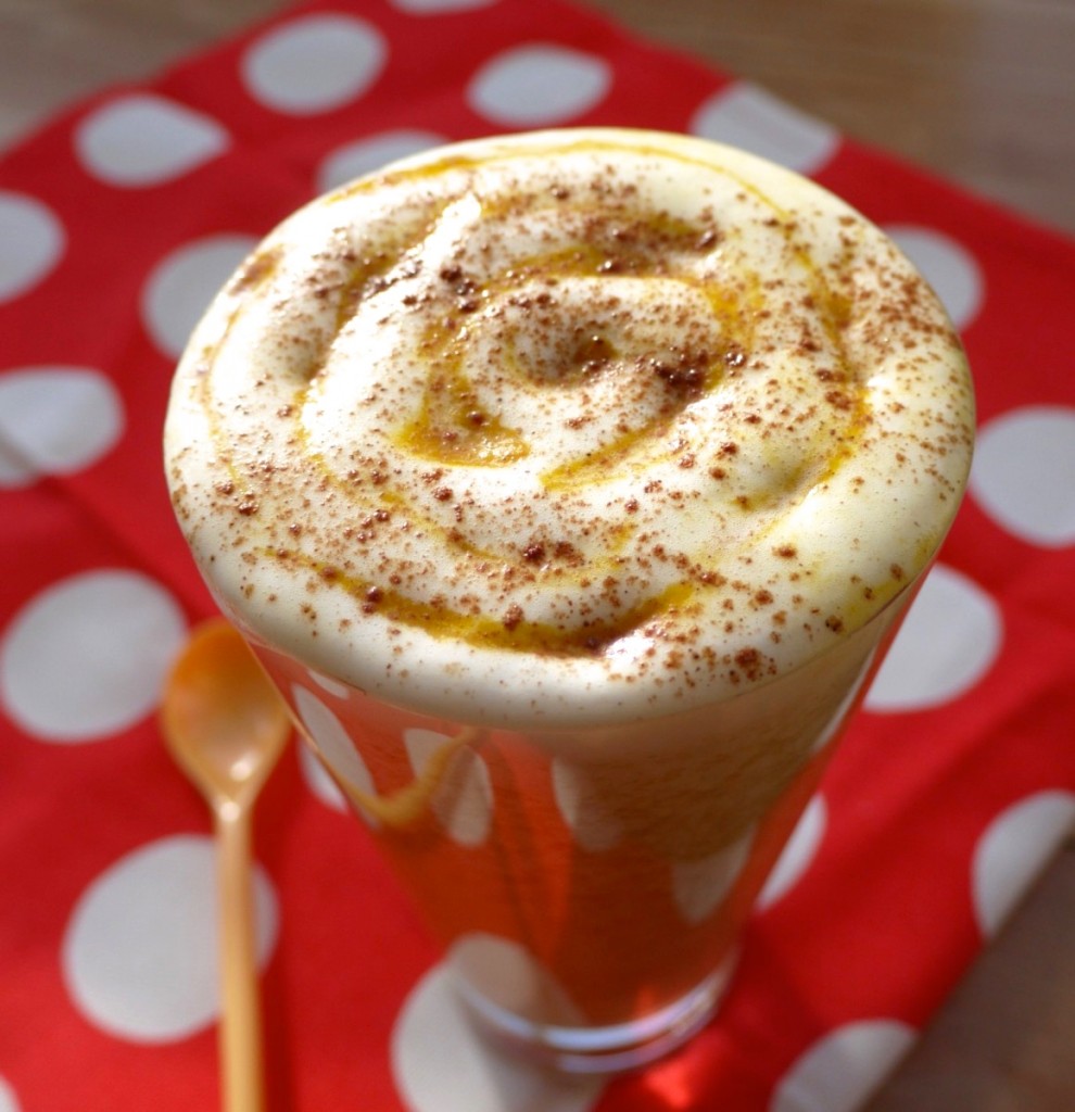 spiced pumpkin swirl latte