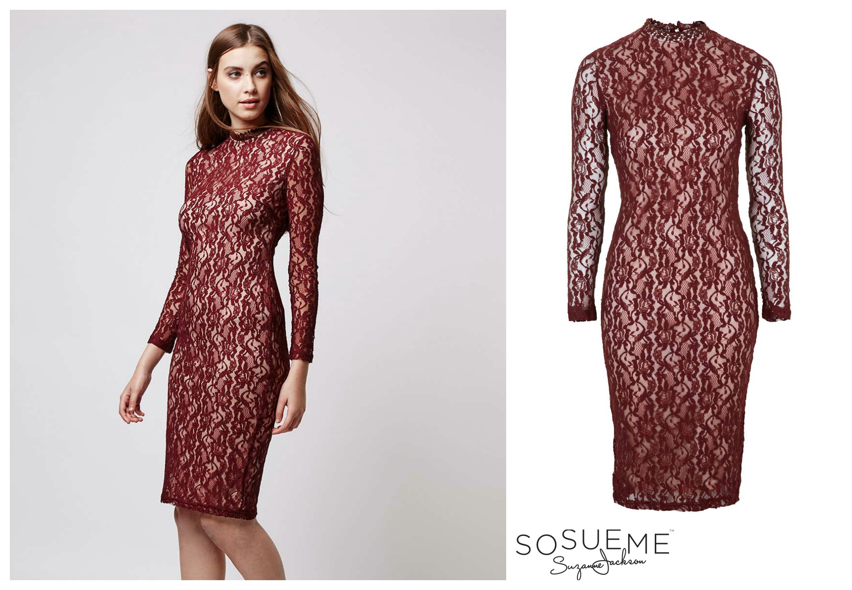 See Kate Middleton Nail the Color of the Year in Maroon Lace Dolce &  Gabbana Dress