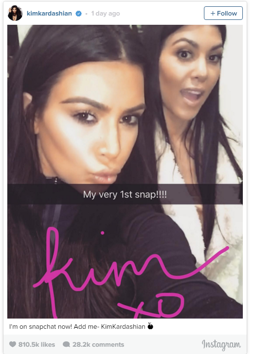 Kim Kardashian Snapchat
