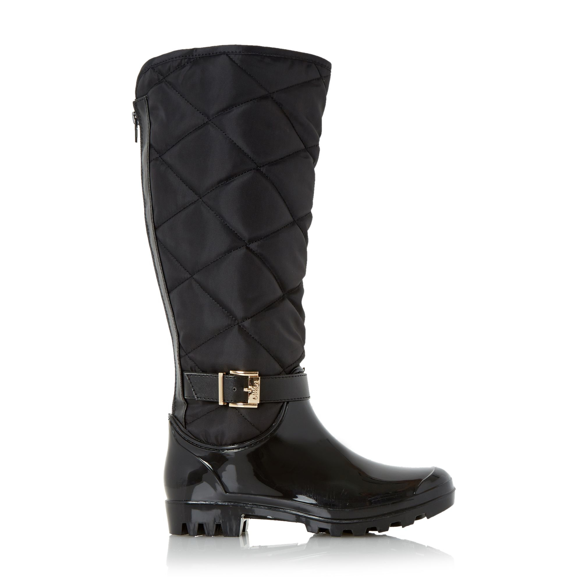 quilted wellington boots