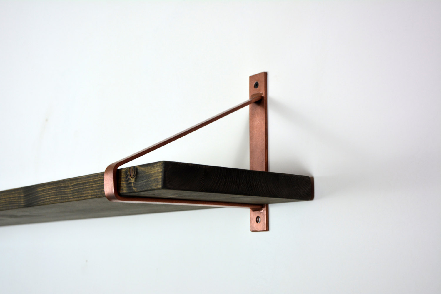 copper shelf brackets