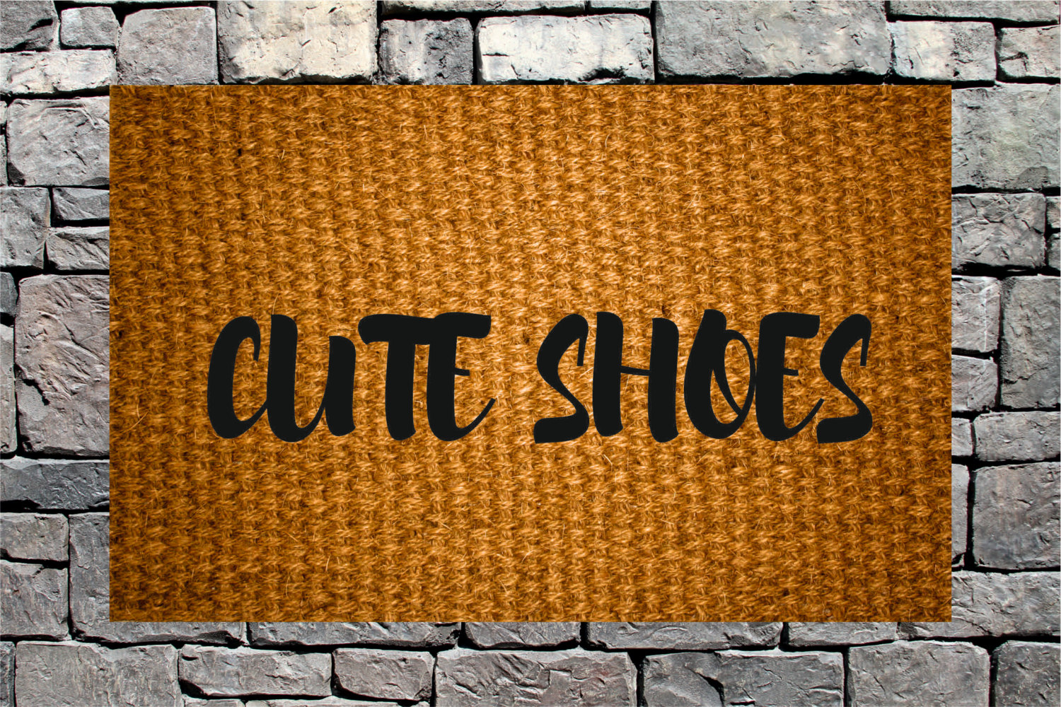 cute shoes doormat