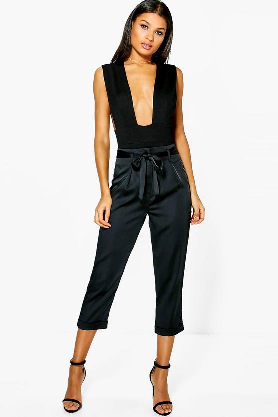 cropped trousers boohoo | So Sue Me