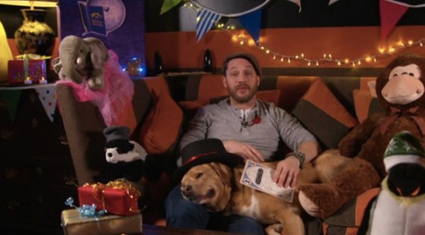 A top-hat wearing Woody joined Tom when he appeared on CBeebies for storytime! 