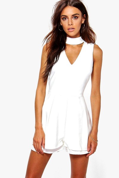 white playsuit